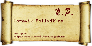 Moravik Polixéna névjegykártya